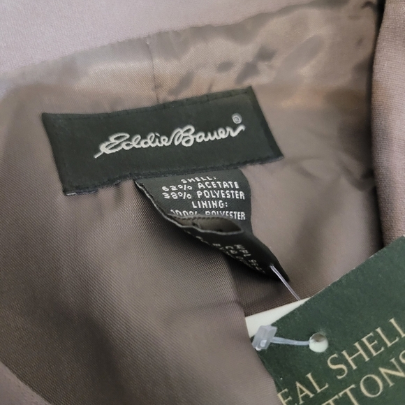 Eddie Bauer Womens Pant Suit Size 4 Light Brown Three Button Vintage New - Picture 3 of 10